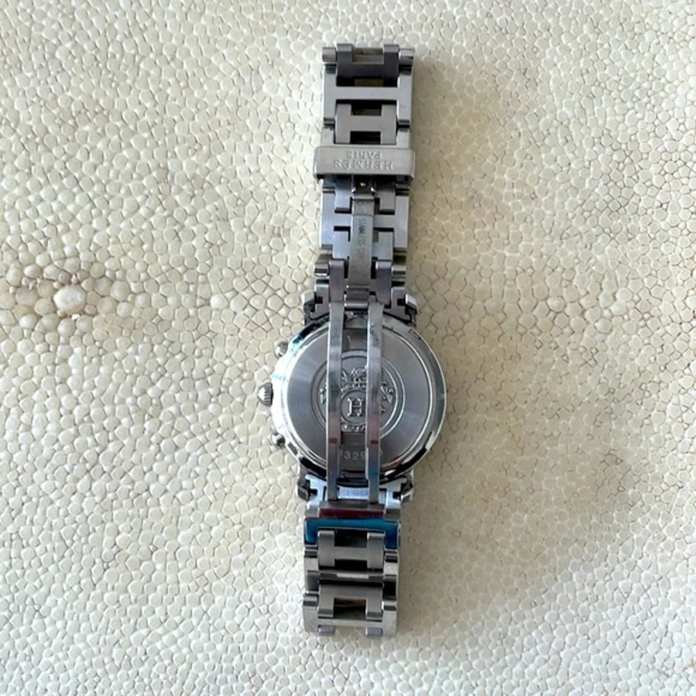 Hermes Lady’s Clipper Chronograph Stainless Steel Watch - Picture 11 of 16